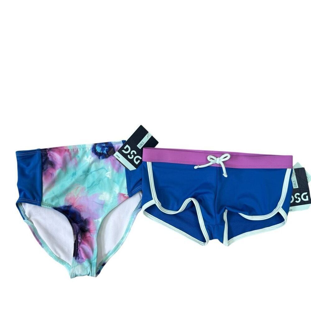 DSG set of 2 Girls' Swimsuit bottoms size S 6-8 NWT